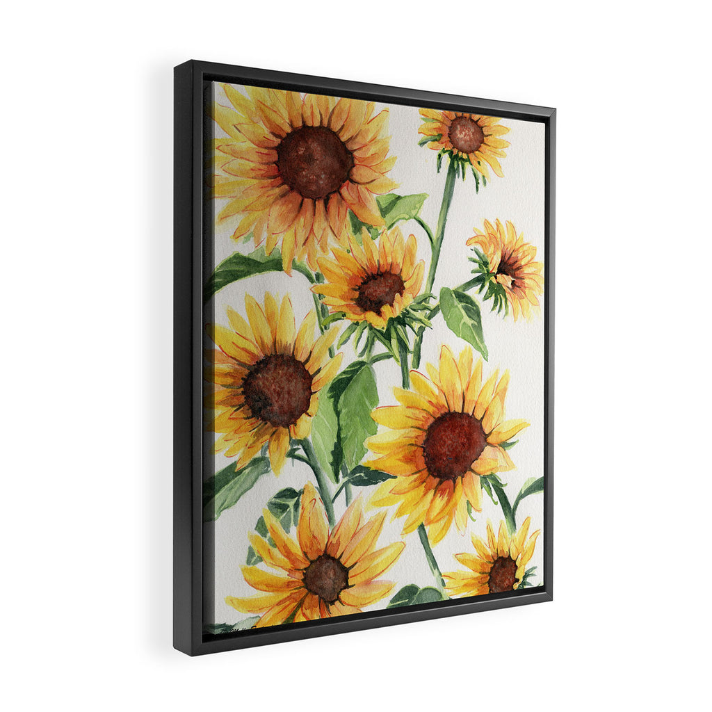 Sunflowers Framed Canvas Print Gallery Image 2
