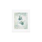 Two Sea Turtles  Art Print Gallery Image 1