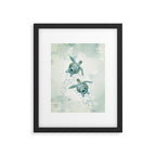 Two Sea Turtles  Framed Art Print Gallery Image 6