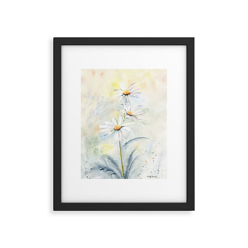 White Daisies Framed Art Print Gallery Image 4