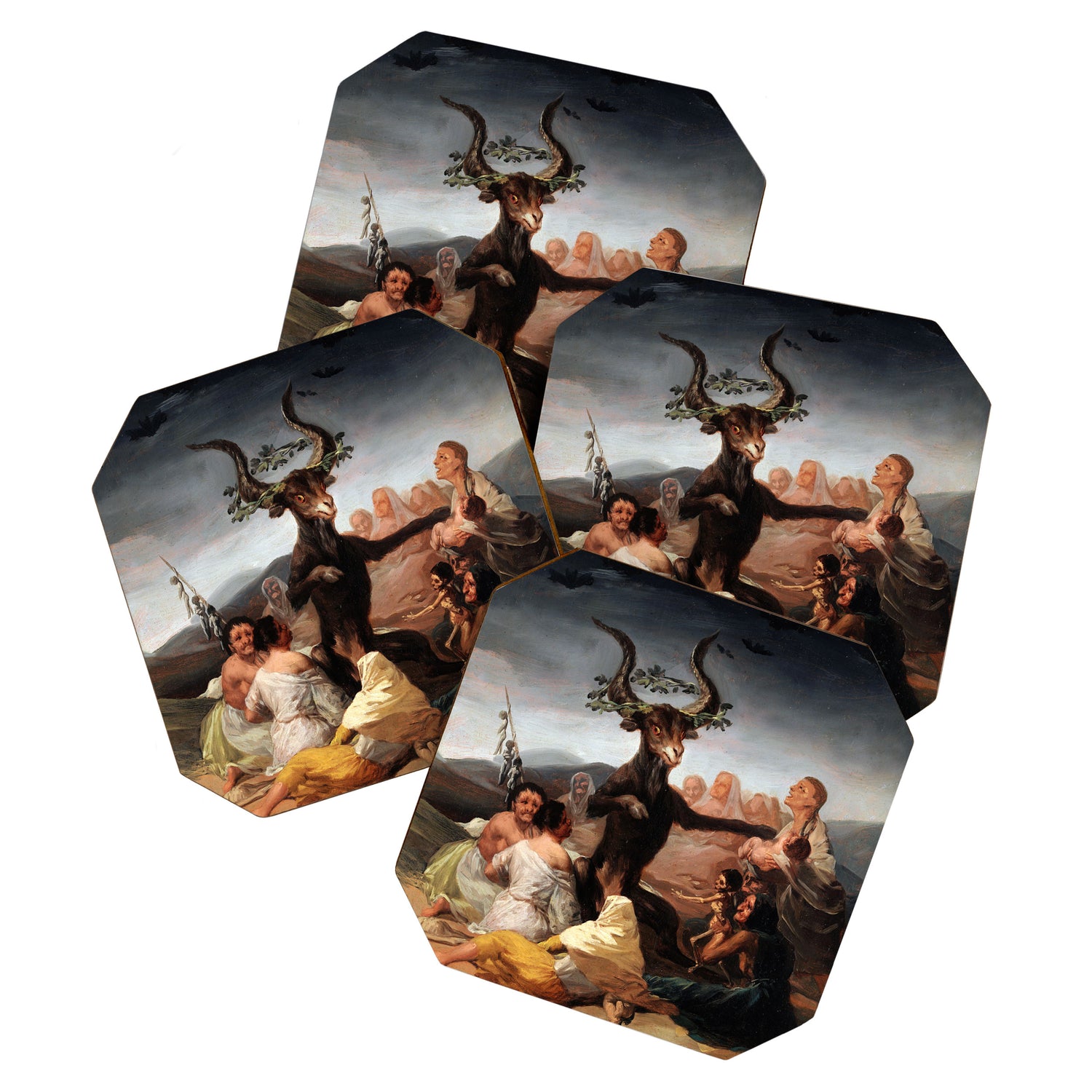 Francisco de Goya - Witches' Sabbath 1798 Coaster Gallery Image 1