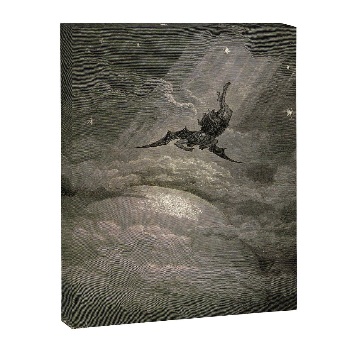 Gustave Doré - Fallen angel Canvas Print Gallery Image 6