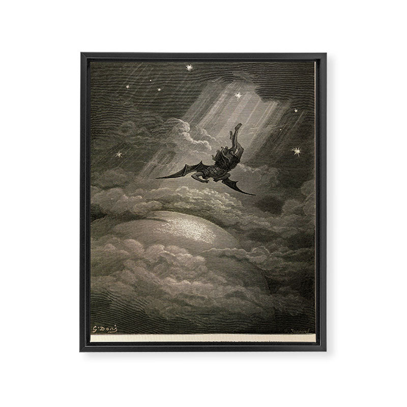 Gustave Doré - Fallen angel Framed Canvas Print Gallery Image 6