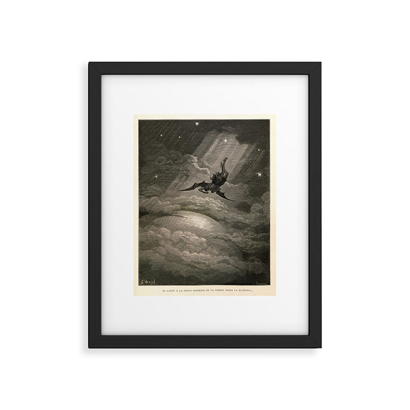 Gustave Doré - Fallen angel Framed Art Print Gallery Image 5