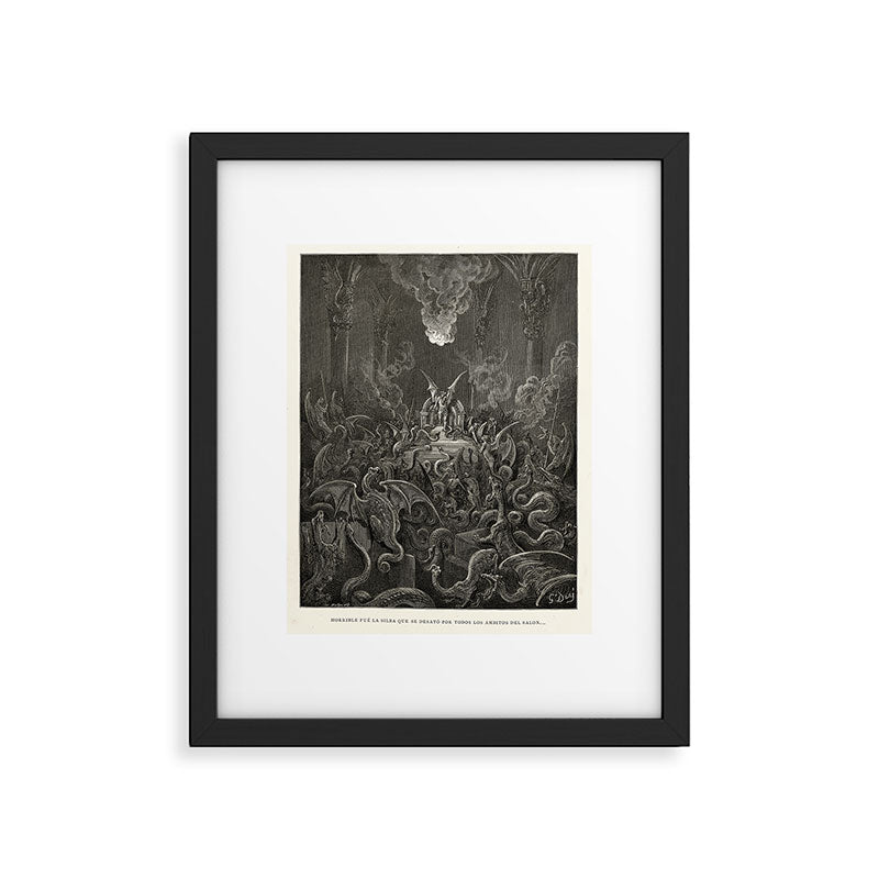 Gustave Doré - The lost paradise Framed Art Print Gallery Image 5
