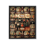 Hans Holbein - The dance of death Framed Canvas Print Gallery Image 3