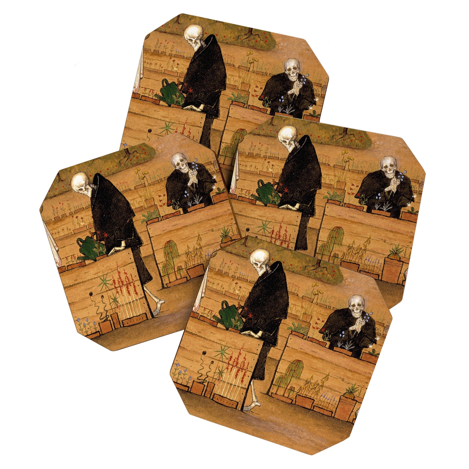 Hugo Simberg - The Garden of Death 1896 Coaster Gallery Image 1