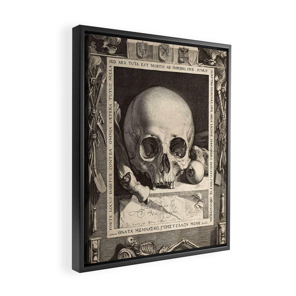 Jan Saenredam - Memento Mori 1575 Framed Canvas Print Gallery Image 2