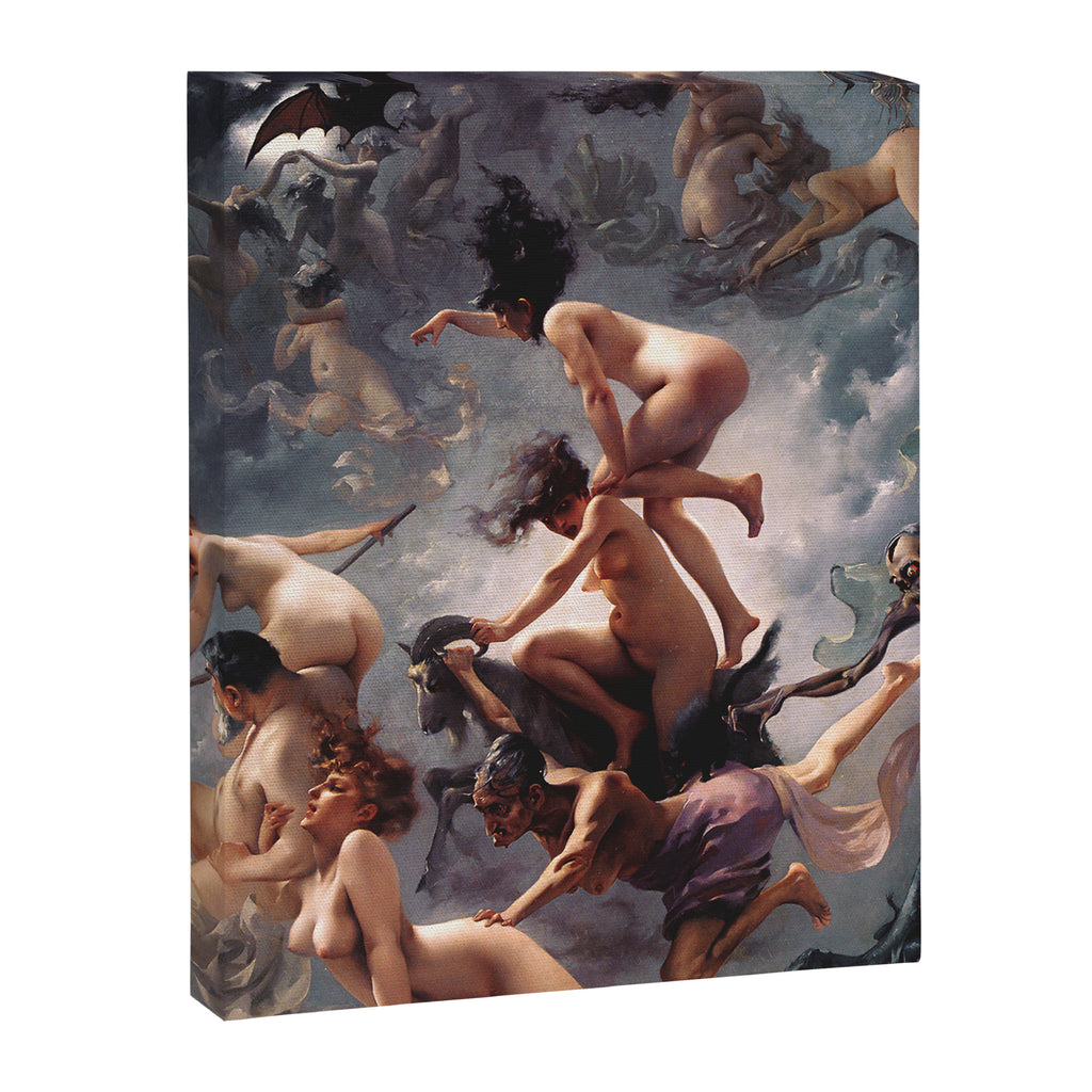 Luis Ricardo Falero - Witches going to their Sabbath 1878 Canvas Print Gallery Image 6
