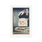 Woman Yelling at Cat Meme - Ukiyoe style (2 in series of 2) Art Print Art Print Gallery Image 1