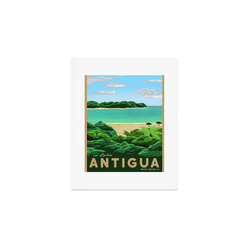 Travel Poster - antigua Art Print Gallery Image 1