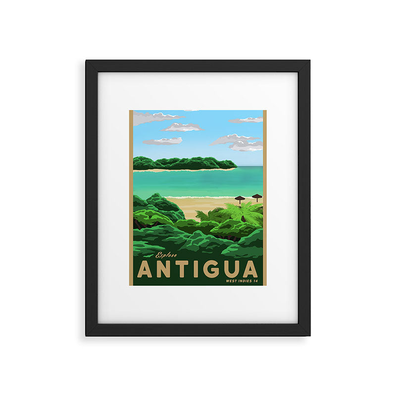 Travel Poster - antigua Framed Art Print Gallery Image 6