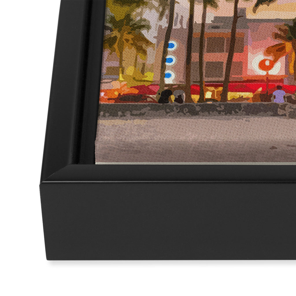 Travel to Miami Framed Canvas Print Gallery Image 3