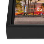 Travel to Miami Framed Canvas Print Gallery Image 3