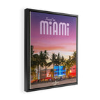 Travel to Miami Framed Canvas Print Gallery Image 2
