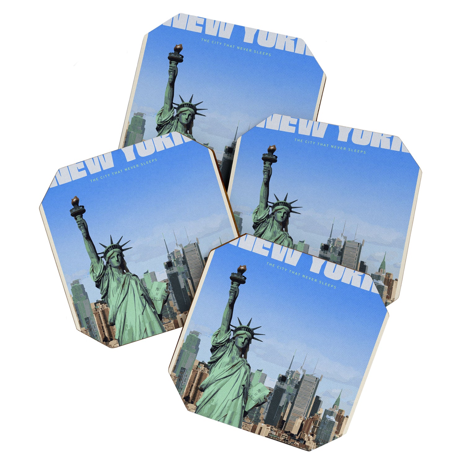 Travel to New York Coaster Gallery Image 1