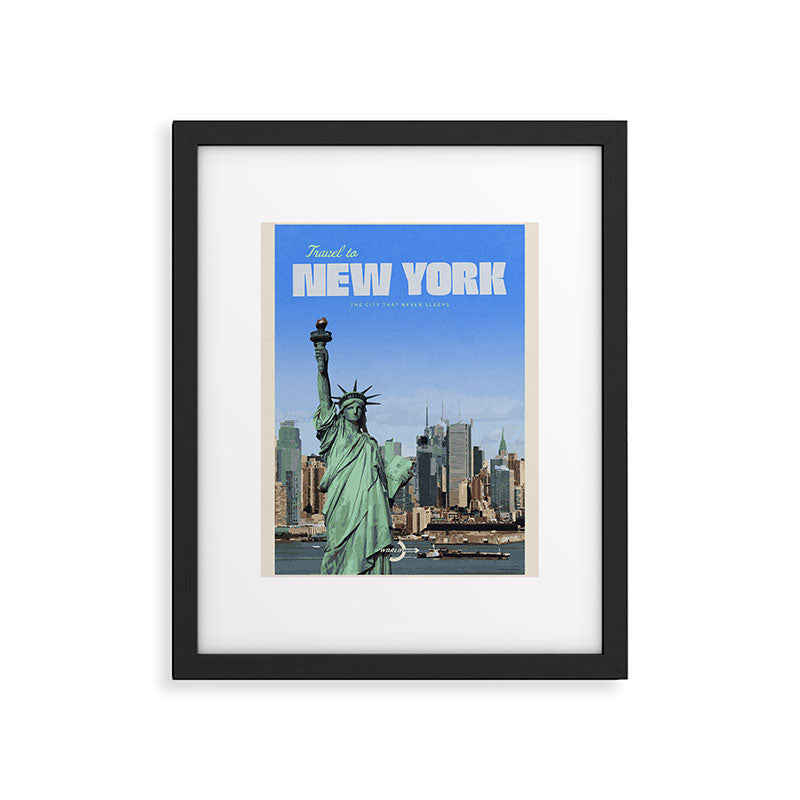 Travel to New York Framed Art Print Gallery Image 5