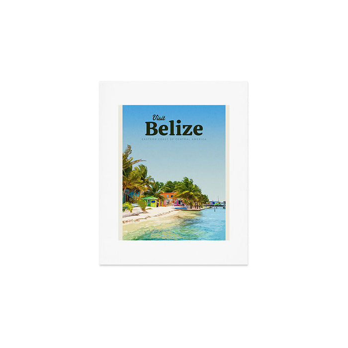 Visit Belize  Art Print Gallery Image 1