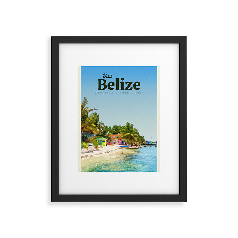 Visit Belize  Framed Art Print Gallery Image 5