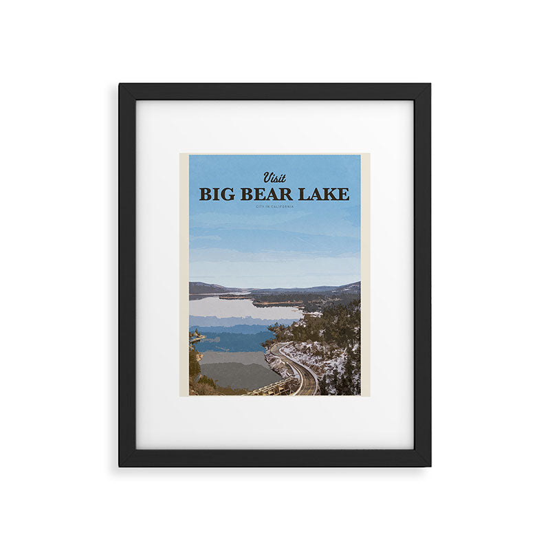 Visit Big Bear Lake Framed Art Print Gallery Image 5