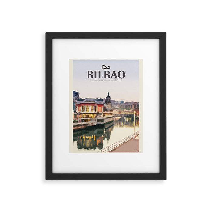 Visit Bilbao Framed Art Print Gallery Image 1