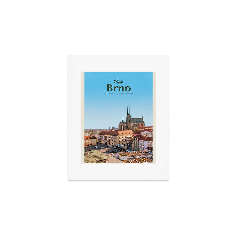 Visit Brno Art Print Gallery Image 1
