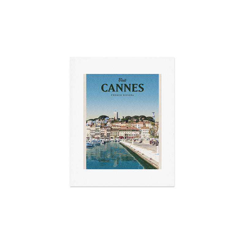 Visit Cannes Art Print Gallery Image 1