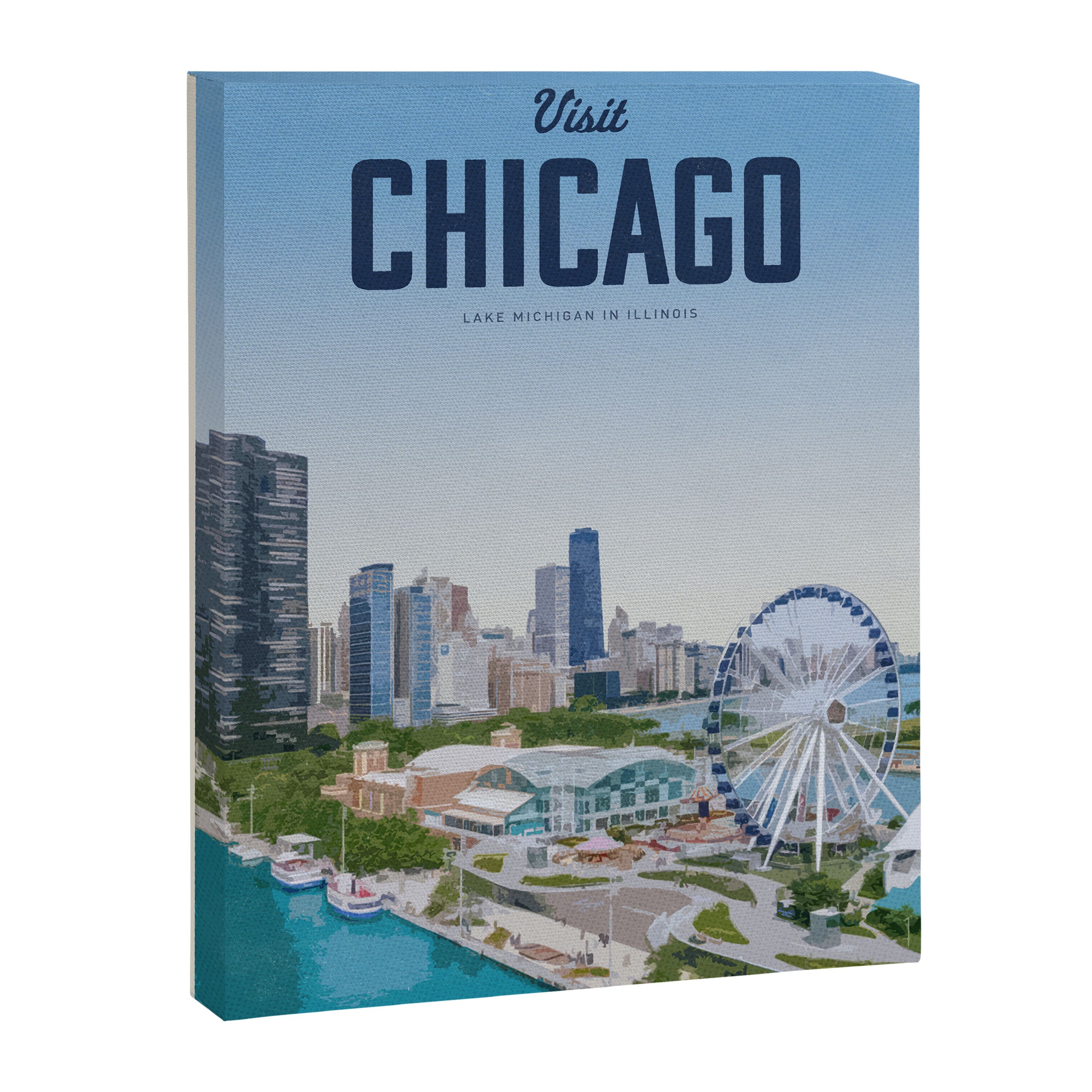 Visit Chicago Canvas Print Gallery Image 6