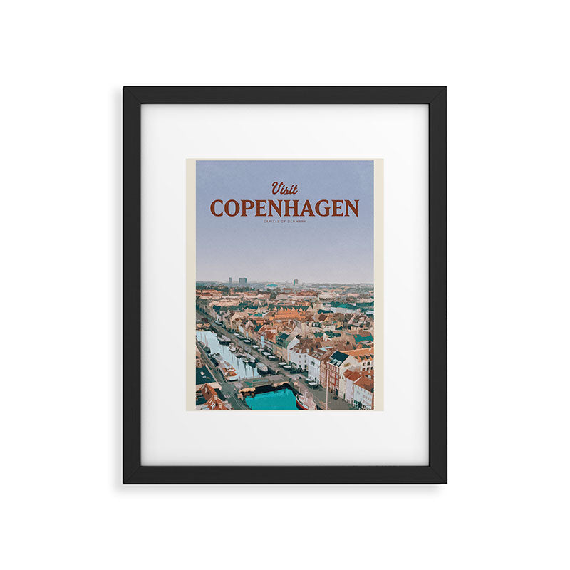 Visit Copenhagen Framed Art Print Gallery Image 5