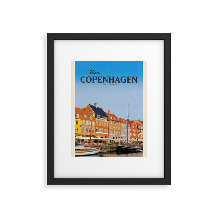 Visit Copenhagen Framed Art Print Gallery Image 1