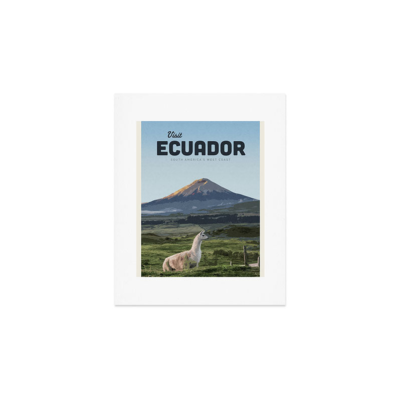 Visit Ecuador  Art Print Gallery Image 1