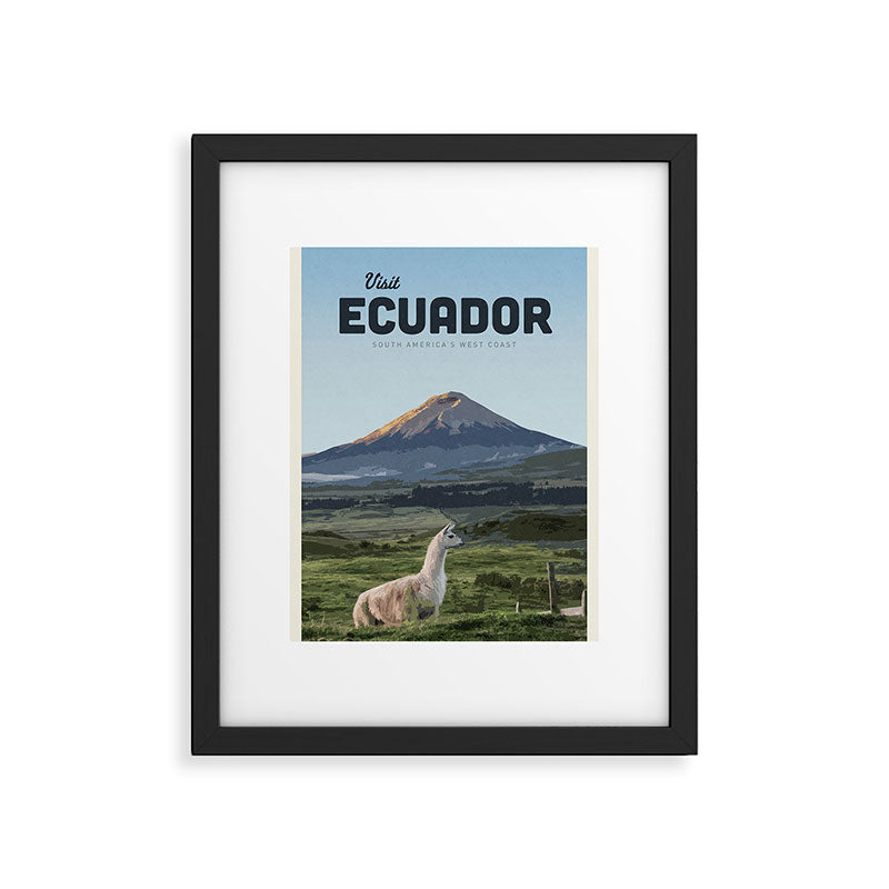 Visit Ecuador  Framed Art Print Gallery Image 5