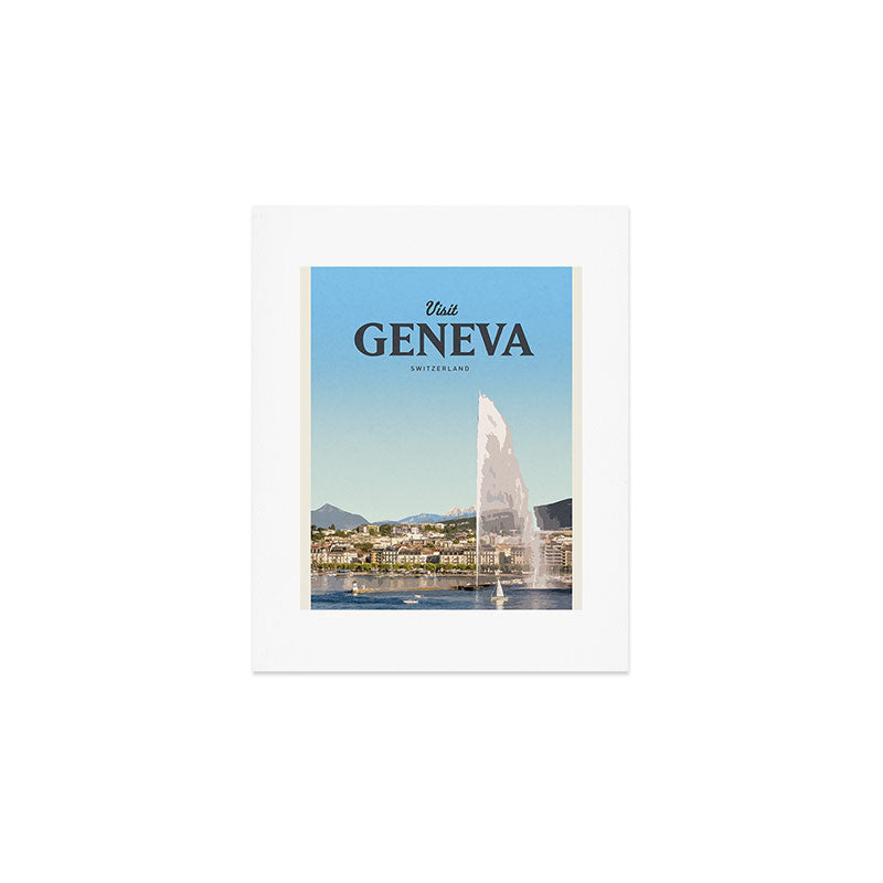 Visit Geneva Art Print Gallery Image 1