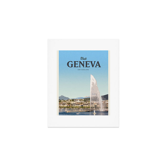 Visit Geneva Art Print Gallery Image 1