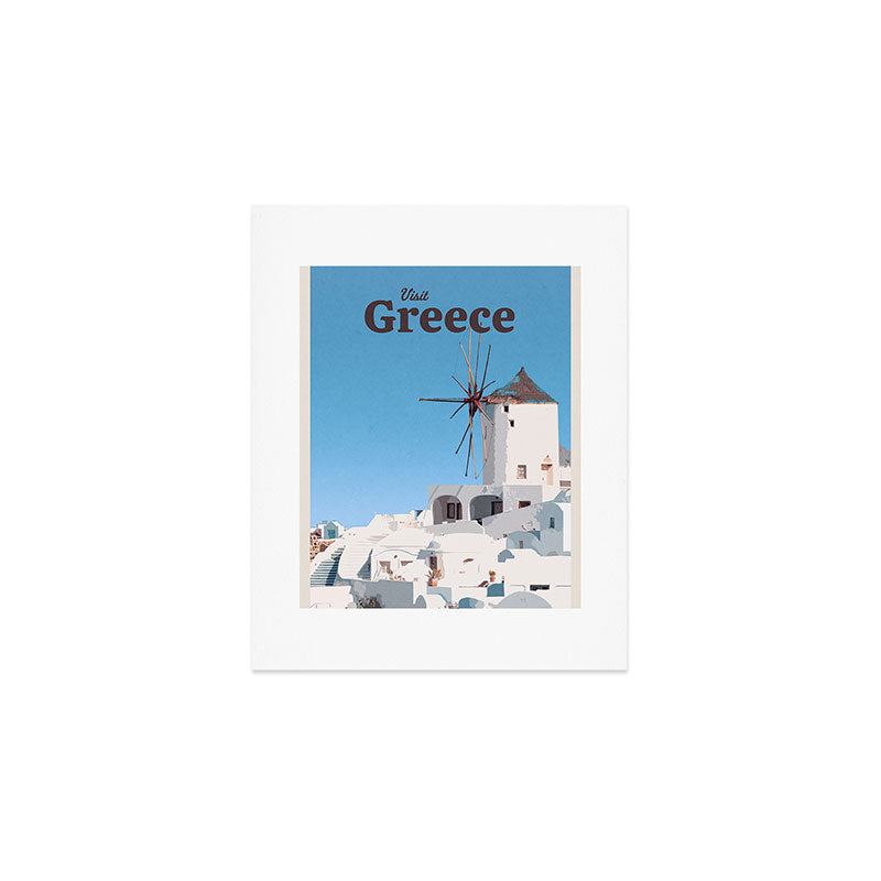 Visit Greece Art Print Gallery Image 1