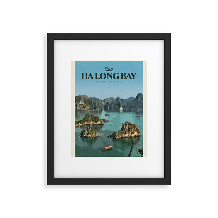Visit Háº¡ Long Bay Framed Art Print Gallery Image 1