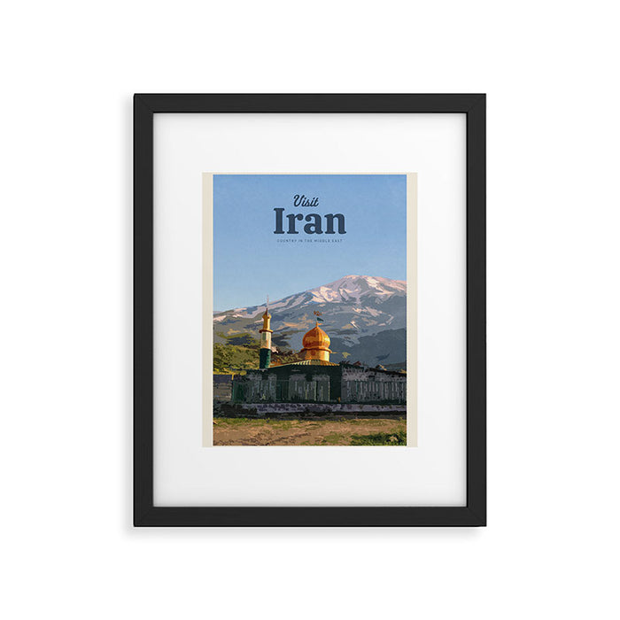 Visit Iran Framed Art Print Gallery Image 1