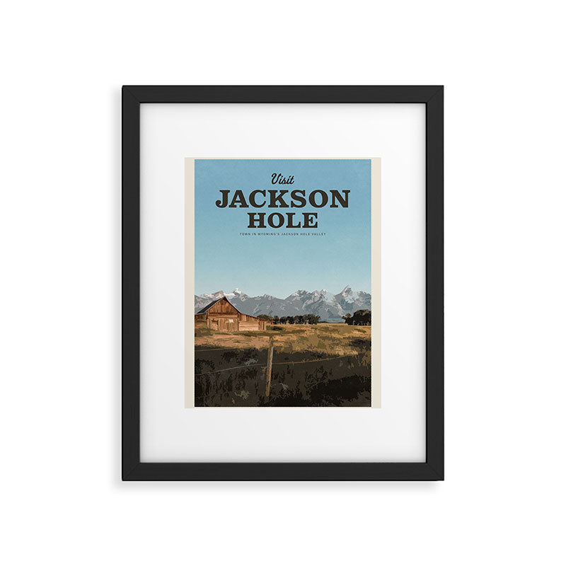 Visit Jackson Hole Framed Art Print Gallery Image 5