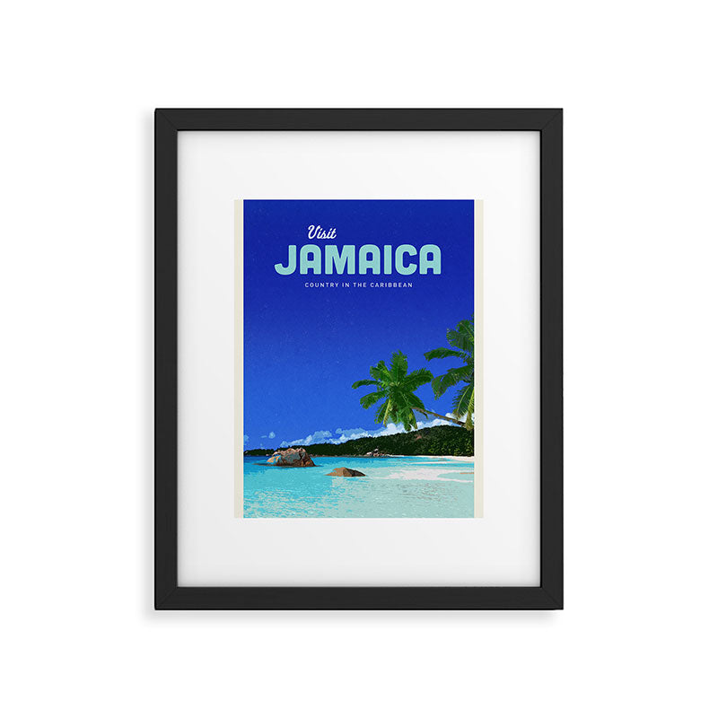 Visit Jamaica Framed Art Print Gallery Image 5