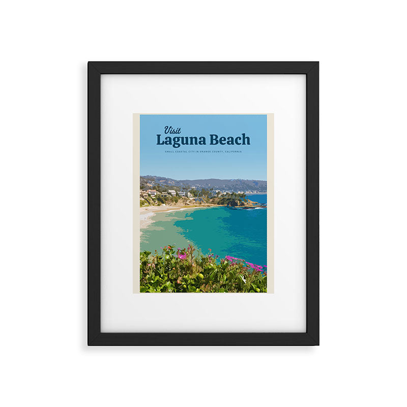 Visit Laguna Beach Framed Art Print Gallery Image 5