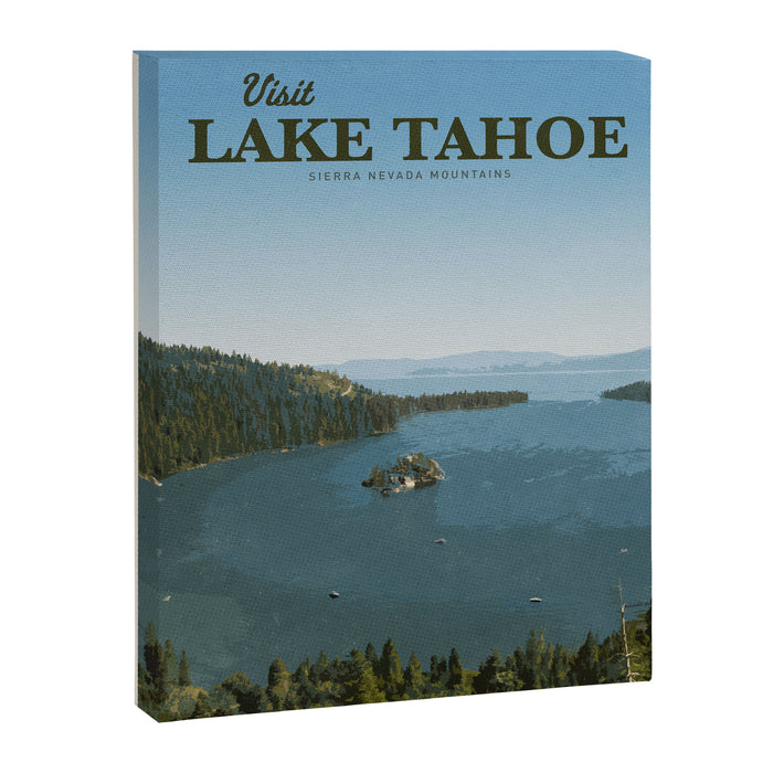 Visit Lake Tahoe Canvas Print Gallery Image 1