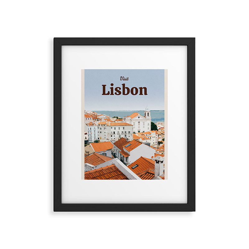 Visit Lisbon Framed Art Print Gallery Image 5