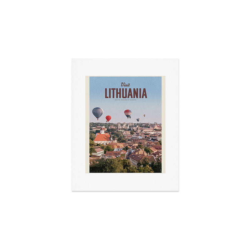 Visit Lithuania Art Print Gallery Image 1