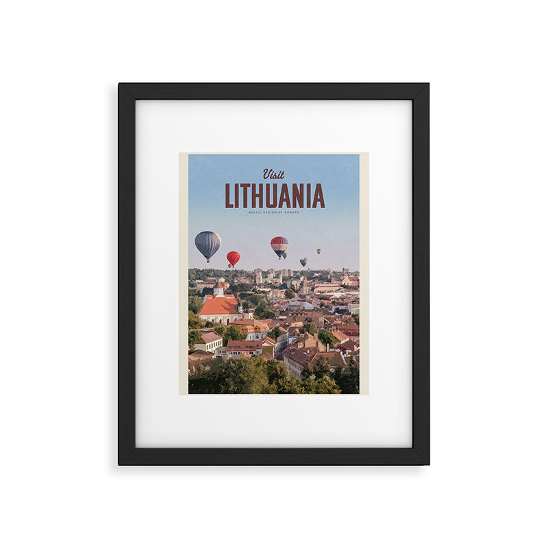 Visit Lithuania Framed Art Print Gallery Image 5