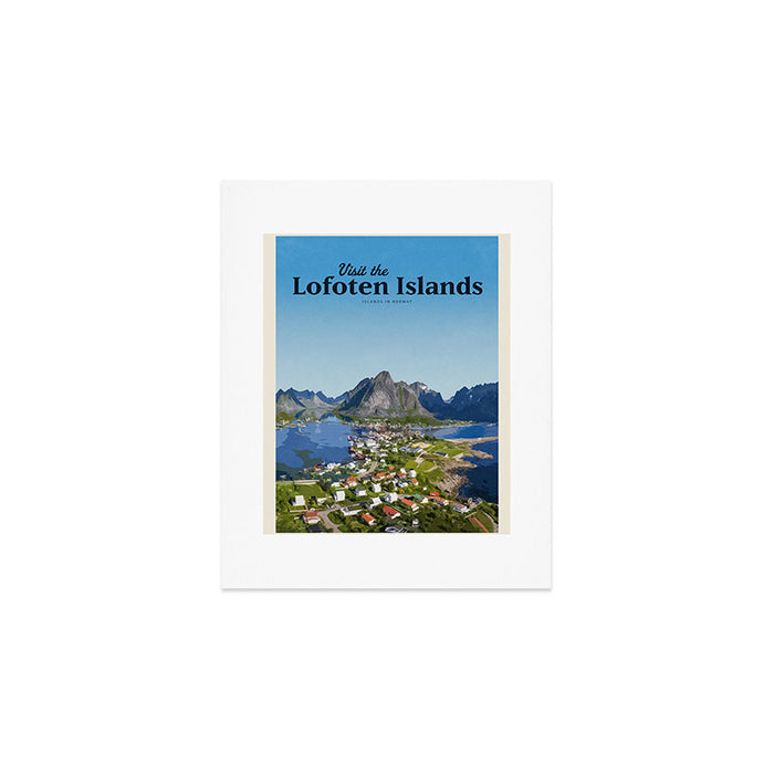 Visit Lofoten Islands Art Print Gallery Image 1