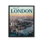 Visit London Framed Canvas Print Gallery Image 6
