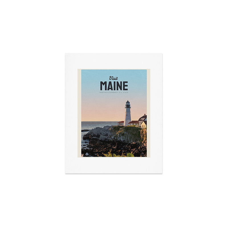 Visit Maine Art Print Gallery Image 1