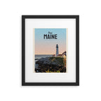 Visit Maine Framed Art Print Gallery Image 5