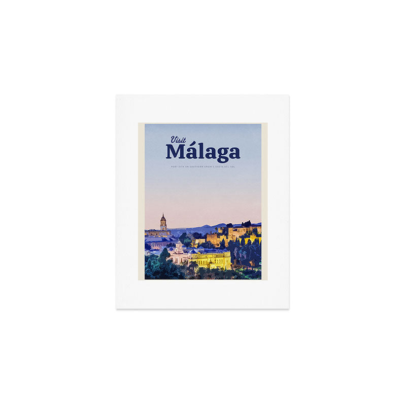 Visit MaÌlaga Art Print Gallery Image 1
