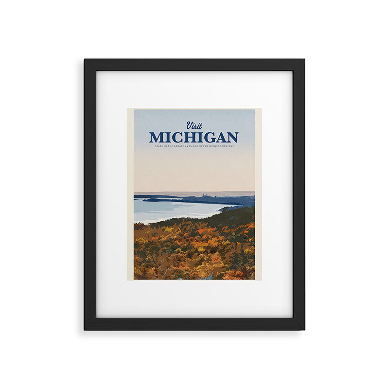 Visit Michigan Framed Art Print Gallery Image 5